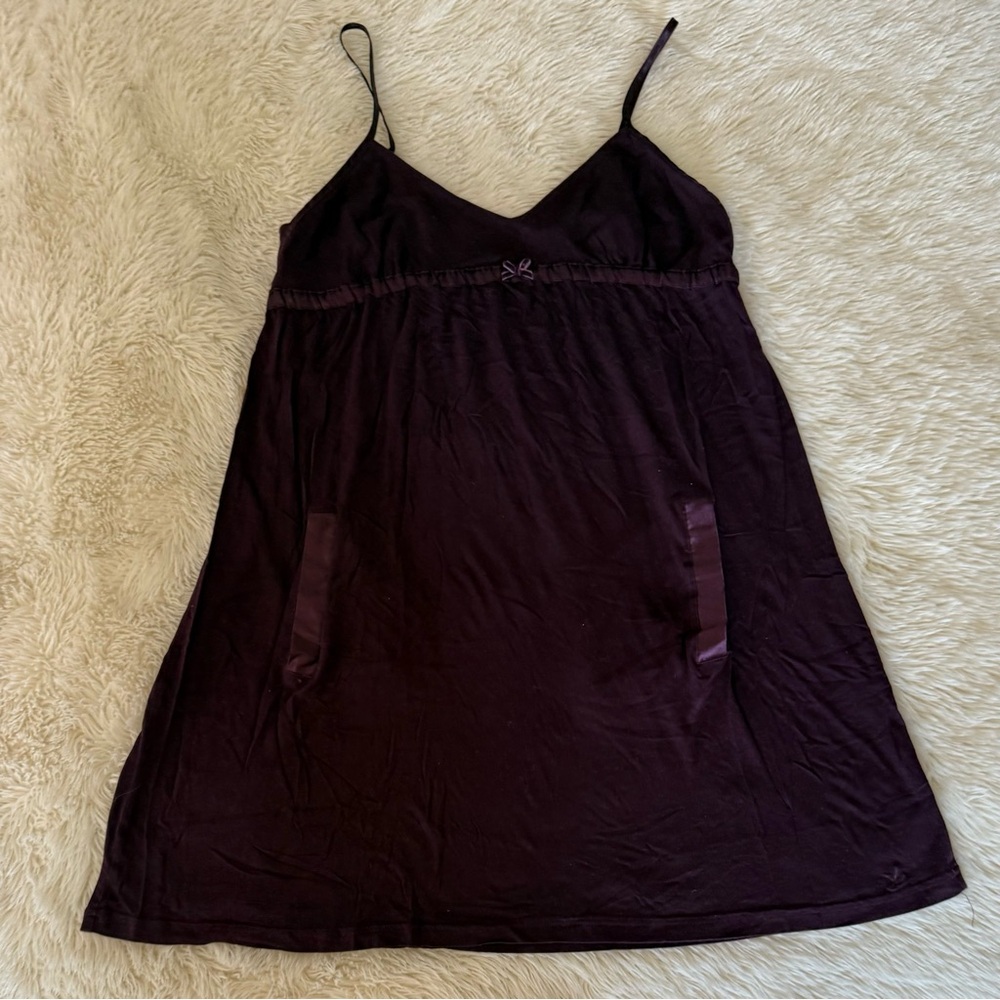 aerie Plum Spaghetti Strap Slip dress nightgown